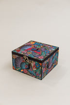 Caja Grande Pintada A Mano Colorida