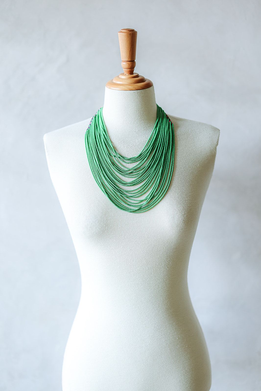 Collar Cascada Verde