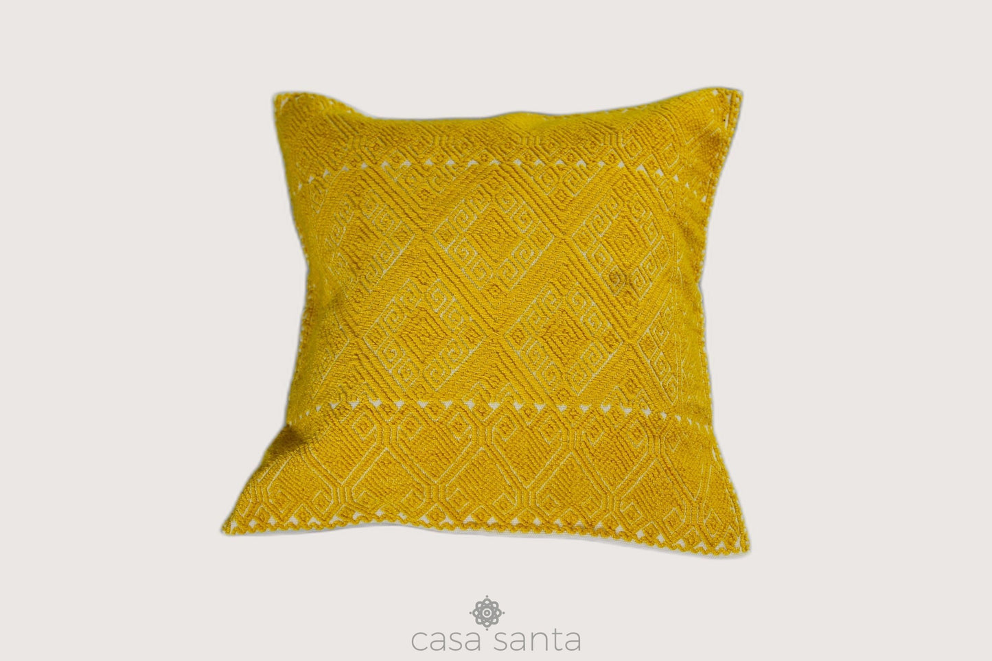 Par De Fundas Puntos Cardinales 25x25 *2 Piezas* - Amarillo Sulfato