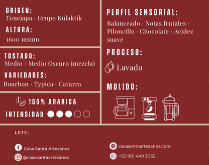 Café Espiritu Jaguar Chiapas 500g